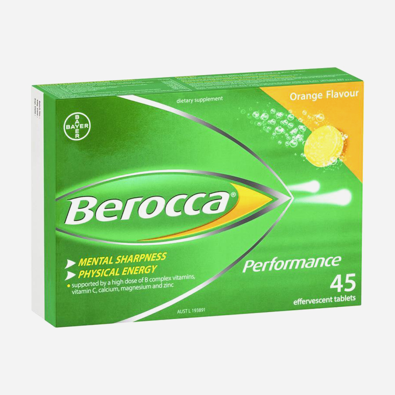 Berocca Effervescent Performance Orange 45 Tablets