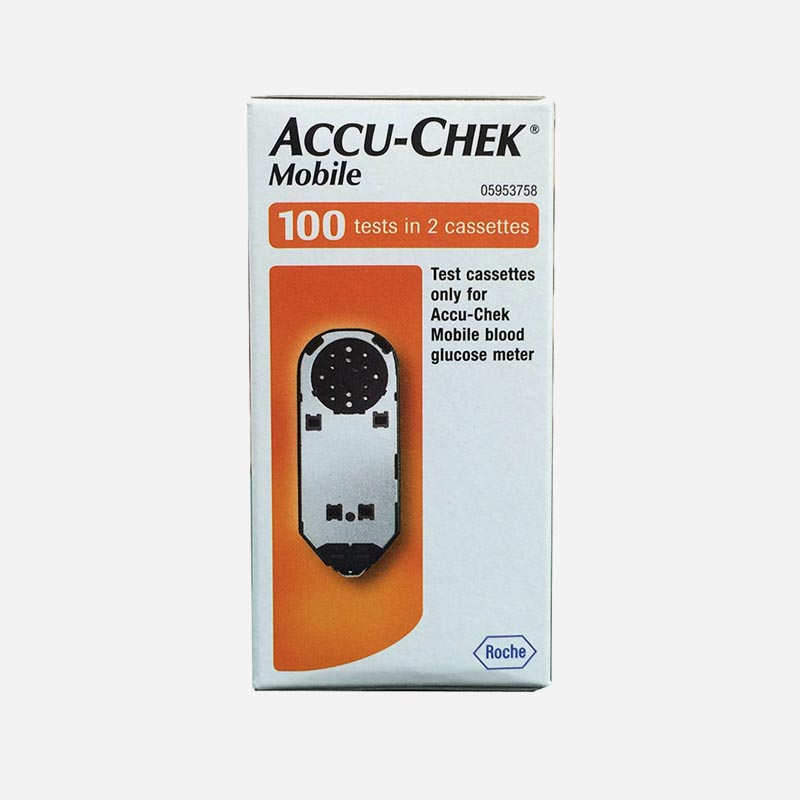 accu-chek mobile 100 test in 2 casettes