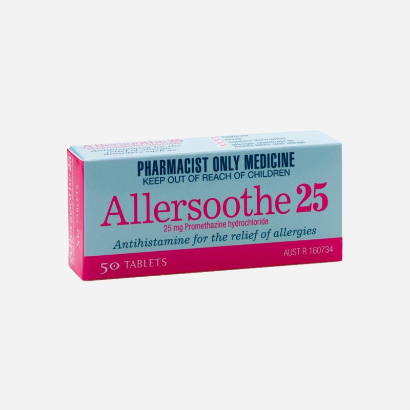 allersoothe 25mg promethazine 50 tablets