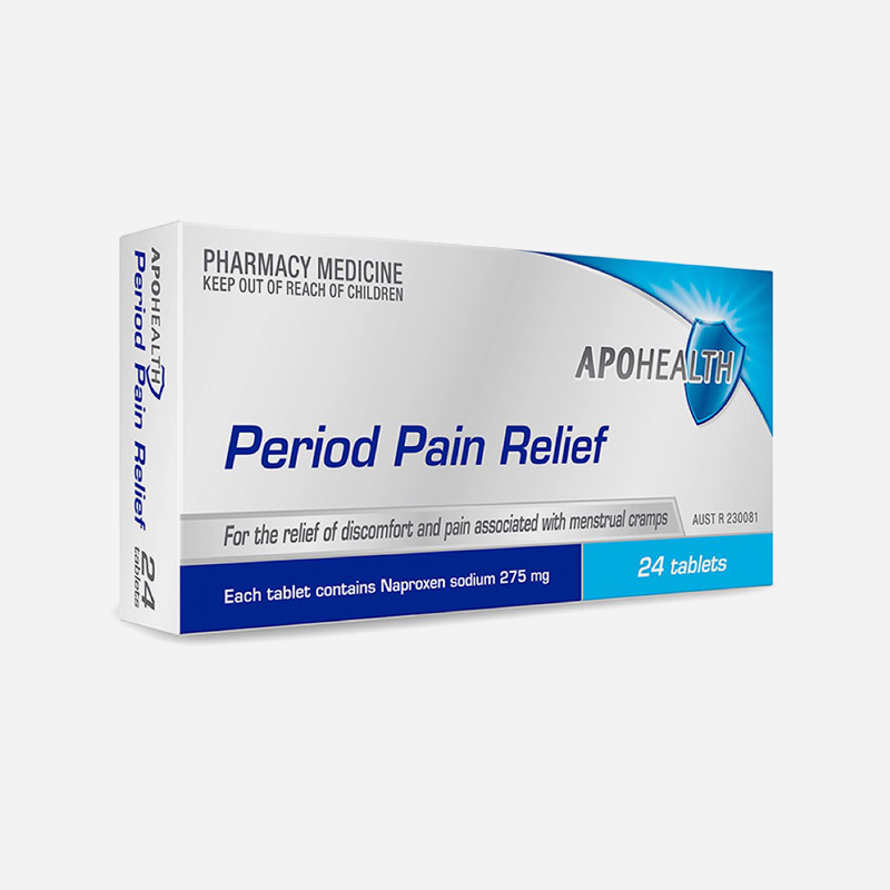 apo health period pain relief 24 tablets