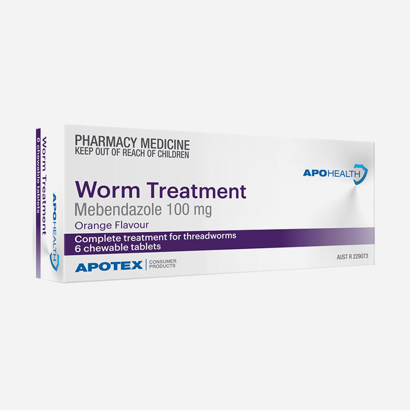 apo health worm treatment 6 chewable tablets