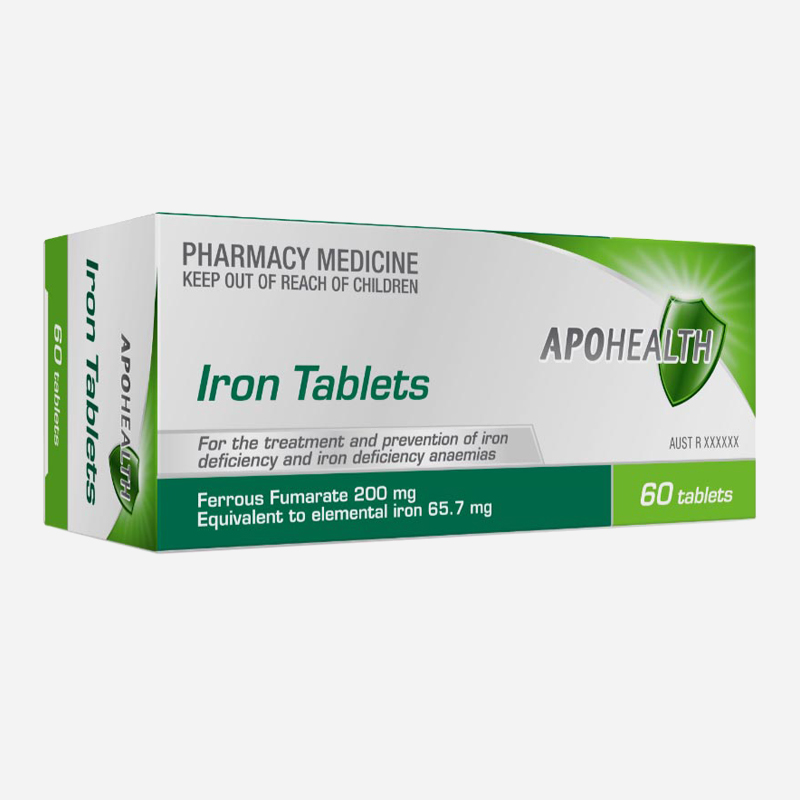 apohealth iron tablets 60