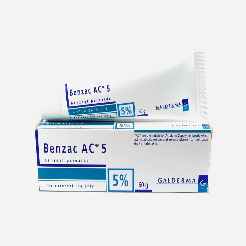 Benzac Gel 5 Percent 5g Tube