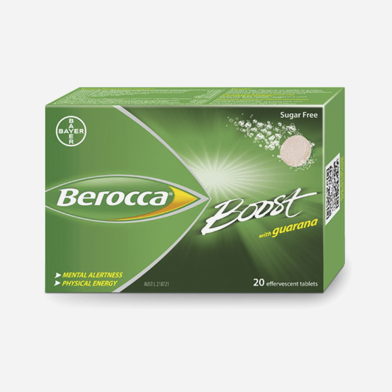 Berocca Boost With Guarana 20 Tablets