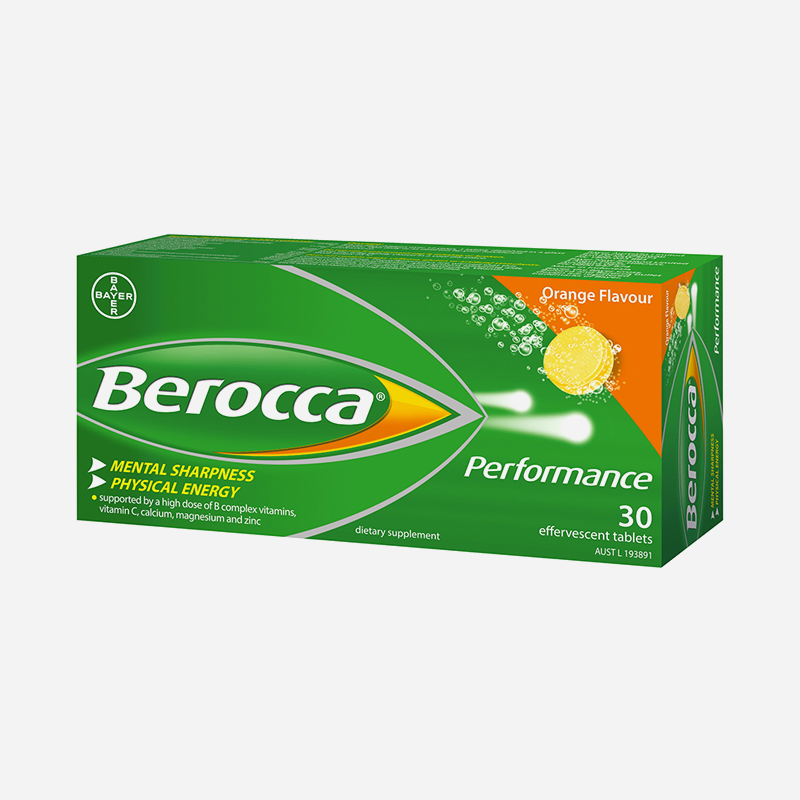 berocca performance orange effervescent tablets 30