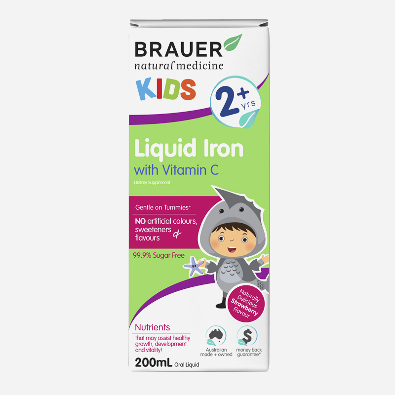 Brauer Kids Liquid Iron With Vitamins C 2 Years + 200ml