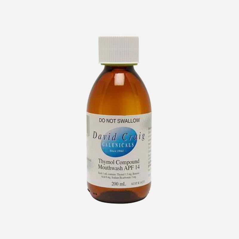 David Craig Thymol Mouthwash 200ml