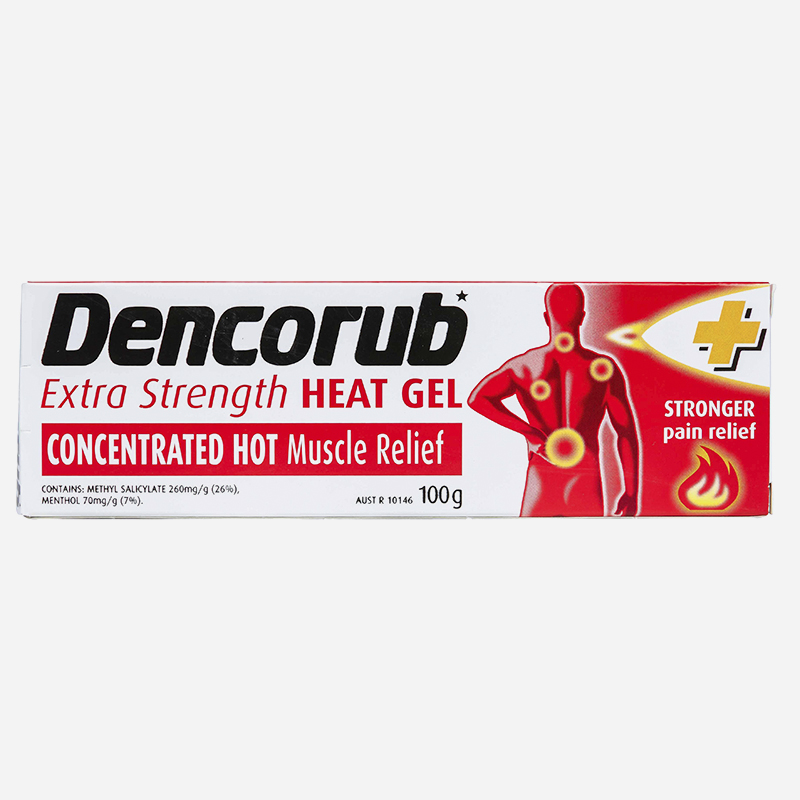 dencorub extra strength heat gel 100g