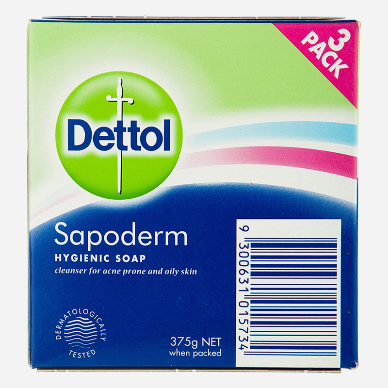 Dettol Sapoderm Soap 3 Pack