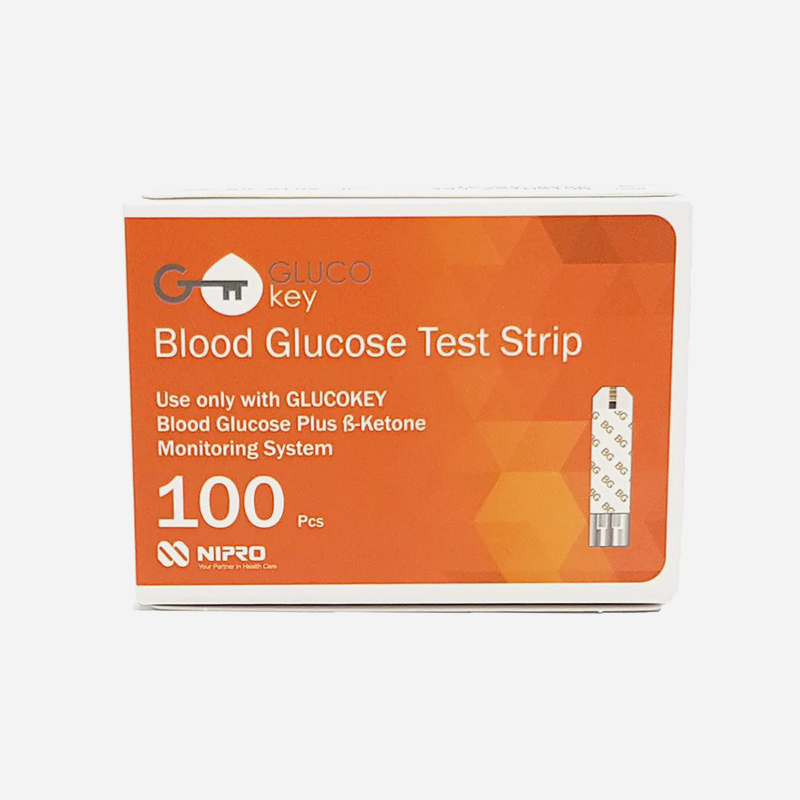 glucokey blood glucose test strip 100 pack