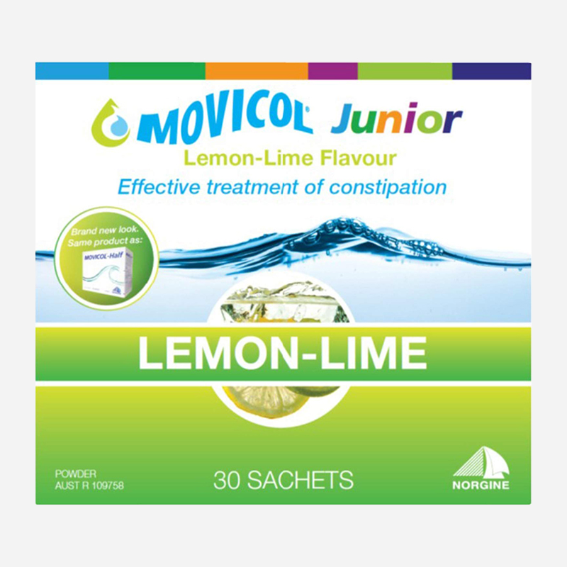 movicol junior lemon-lime 30 sachets