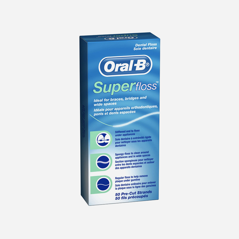 oral b super floss 50m