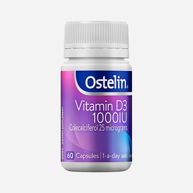 Ostelin Vitamins D3 1000iu 60 Capsules