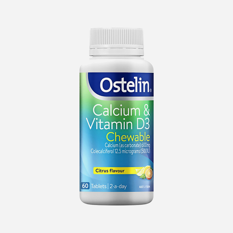 Ostelin Calcium And Vitamins D3 60 Tablets