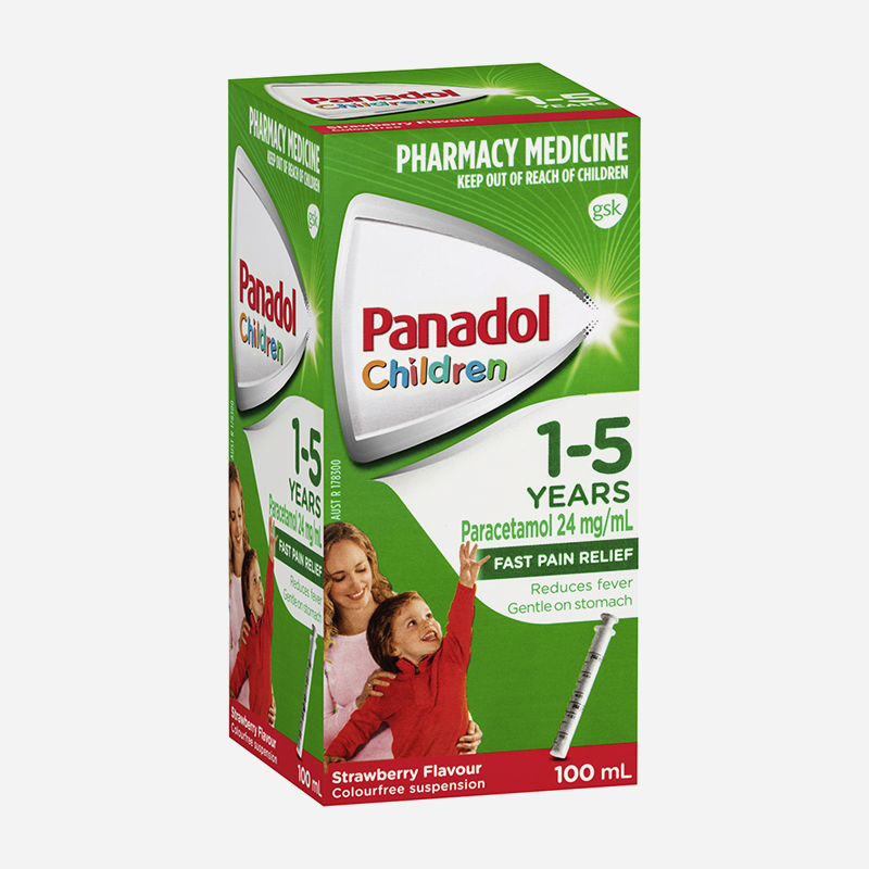 panadol 1-5 years strawberry 100ml