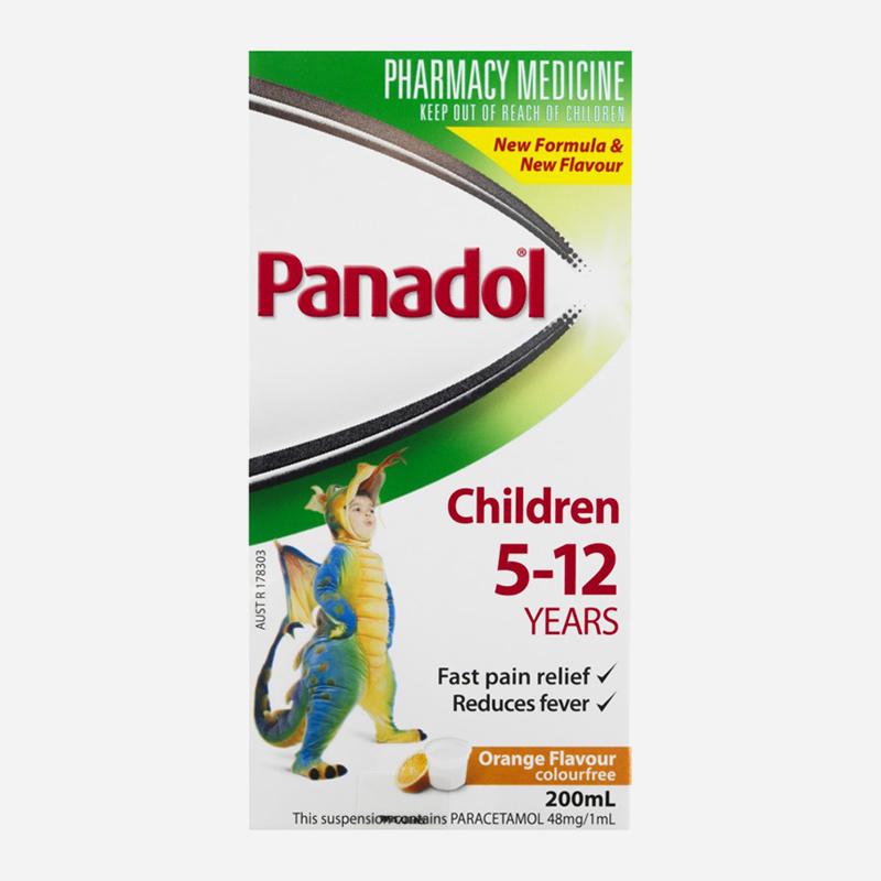 panadol 5-12 years orange 200ml