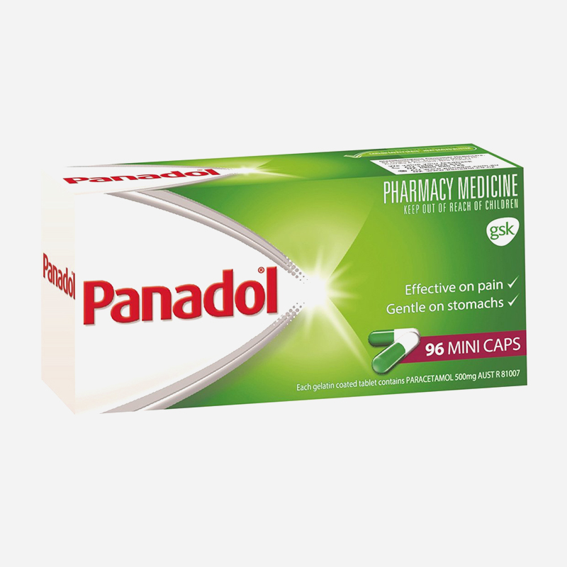 panadol 500mg mini capsules 96 pack