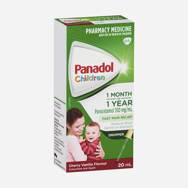 Panadol Childrens Drops Colour Free 20ml