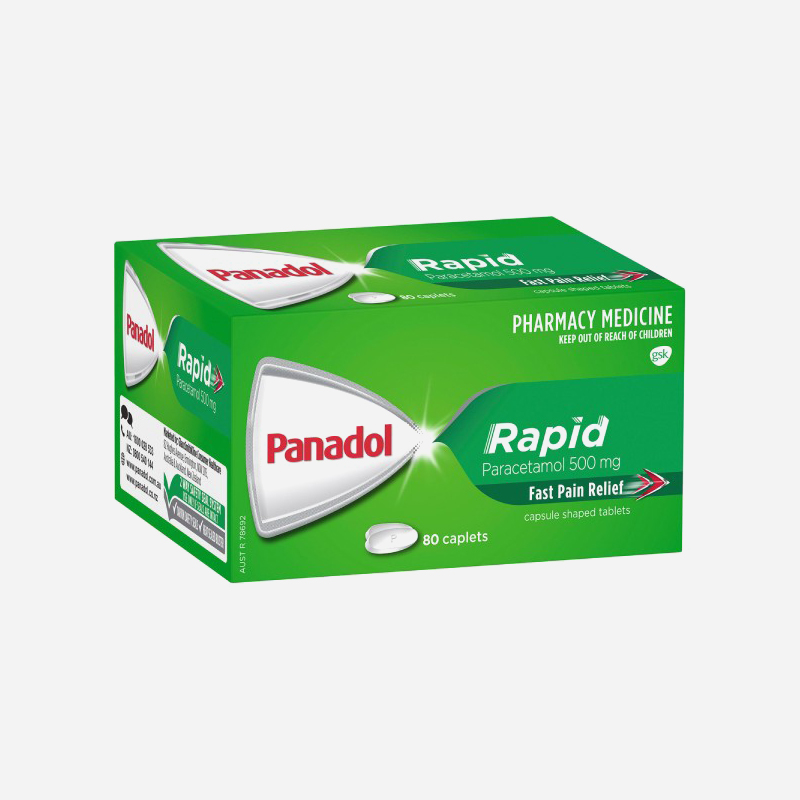 panadol rapid 500mg caplets 80