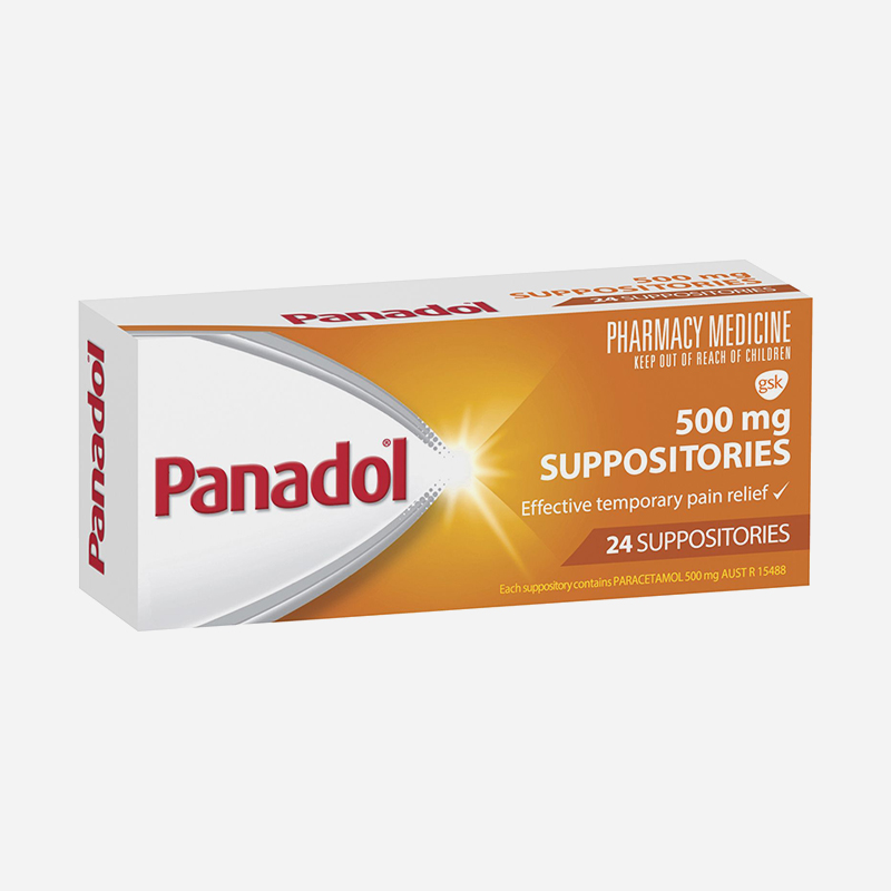 panadol suppository 500mg 24pack