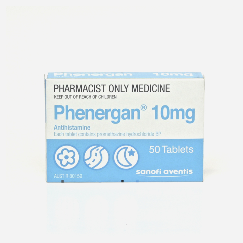 Phenergan 10mg 50 Tablets