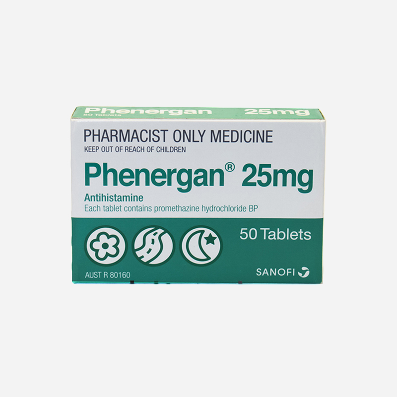 Phenergan 25mg 50 Tablets