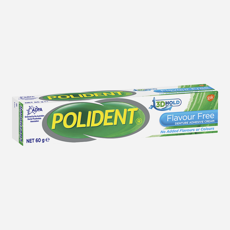 Polident Denture Adhesive Flavour Free 60g