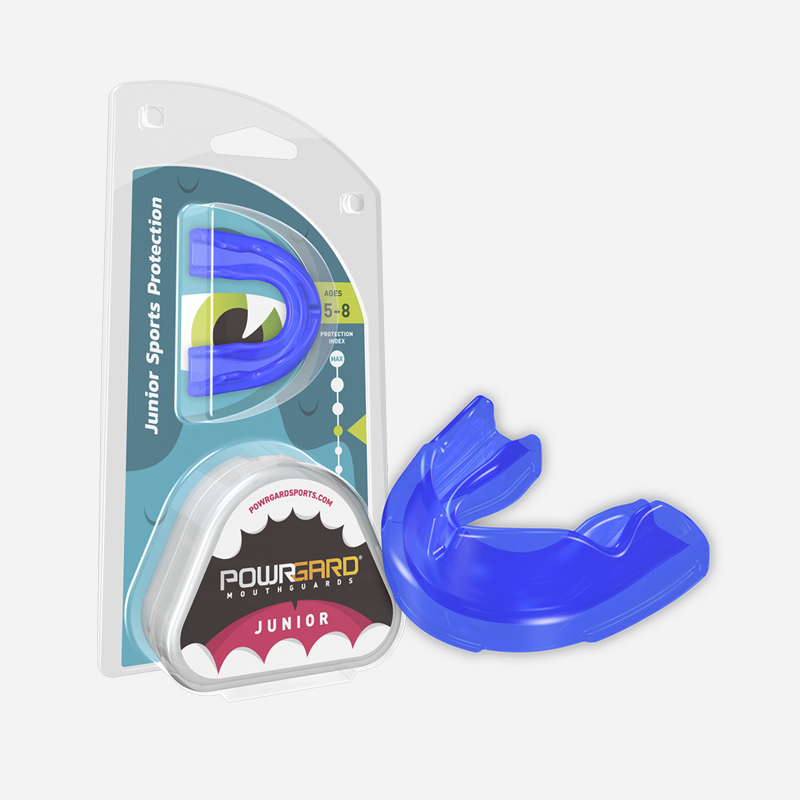 powrgard junior mouth guard ages 5 to 8 years