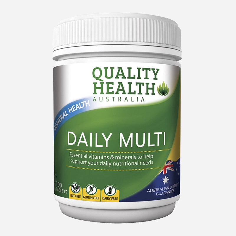 quality health daily multi Vitamins 100 tablets