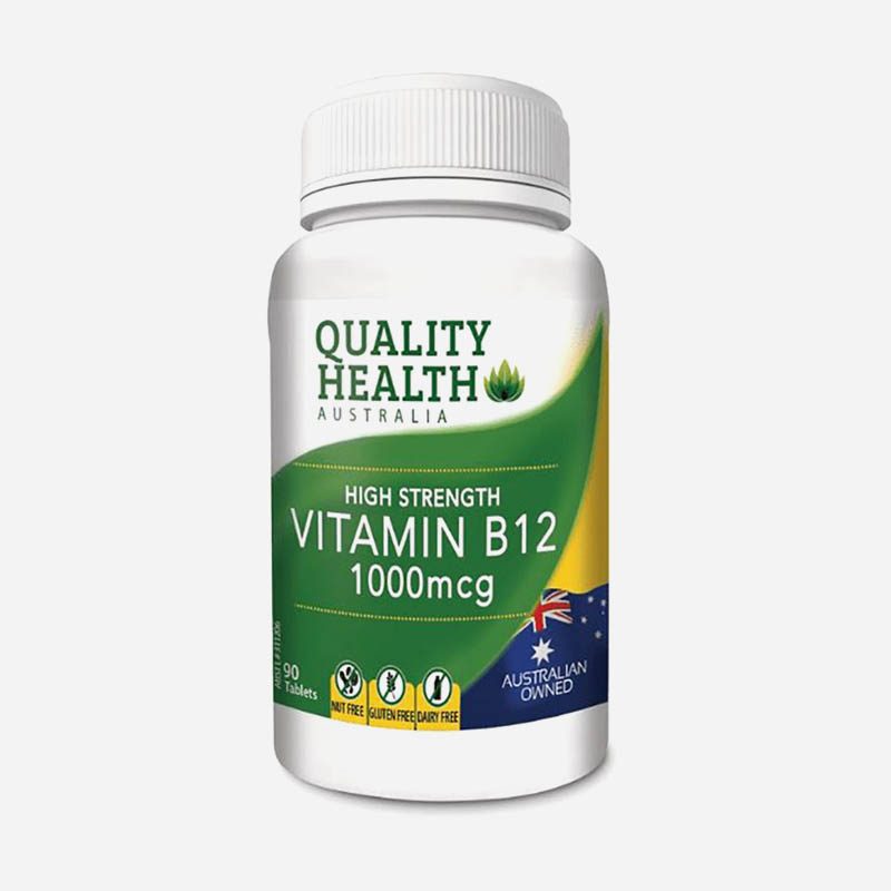 quality health high strength Vitamins b12 1000mcg 90 tablets