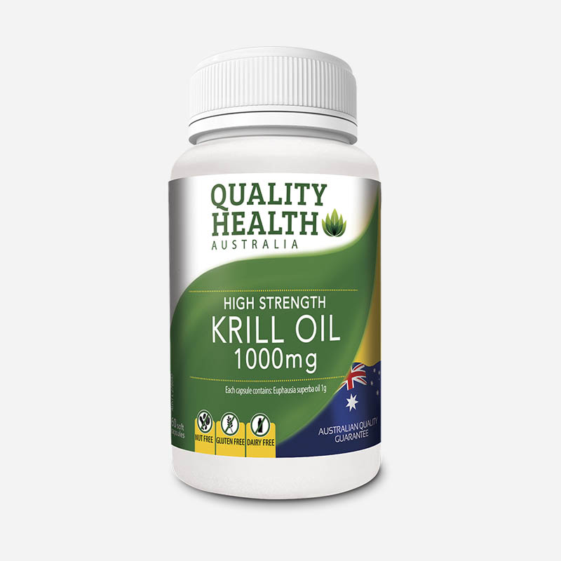 Quality Health High Strength Krill Oil 1000mg 60 Capsules