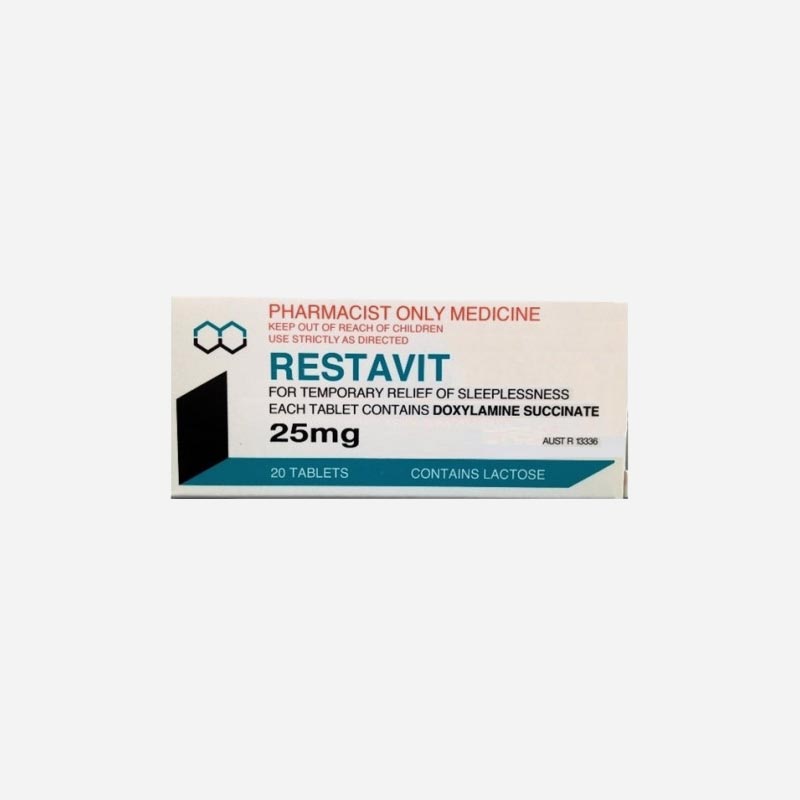 restavit 25mg 20 tablets