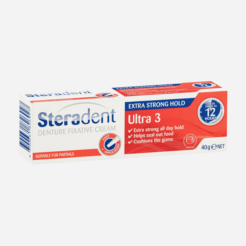 steradent denture cream ultra 3 40g