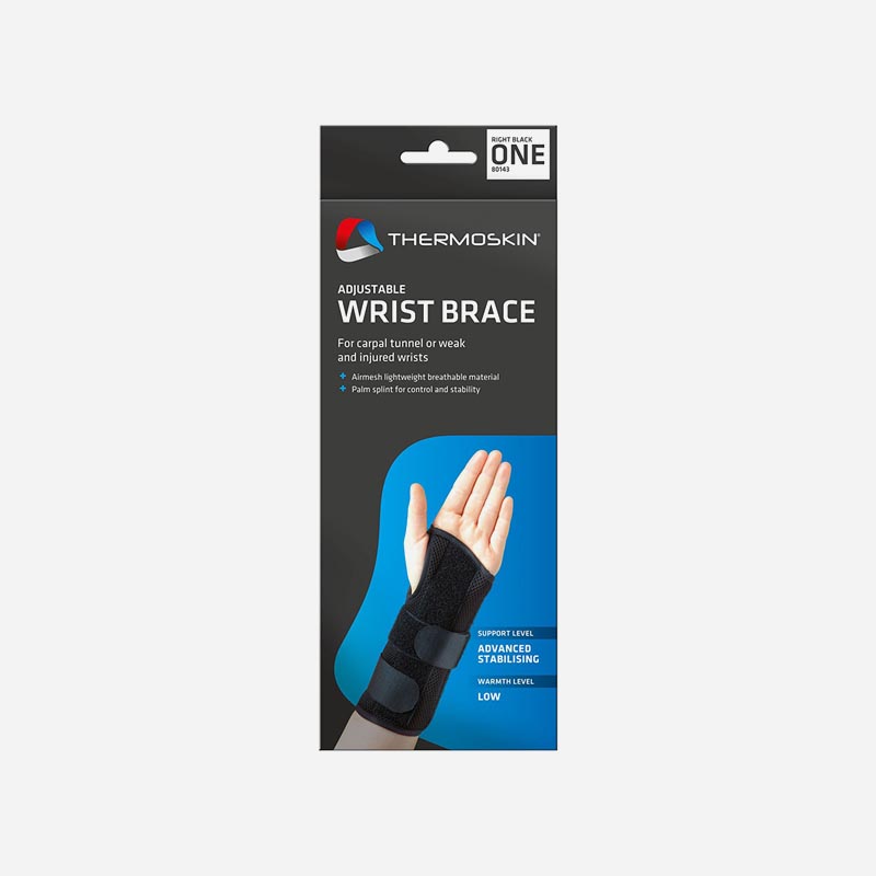 thermoskin adjustable wrist brace one size