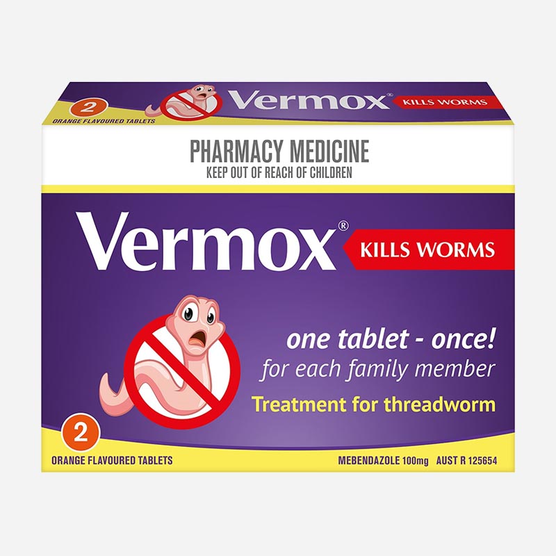 vermox 2 tablets