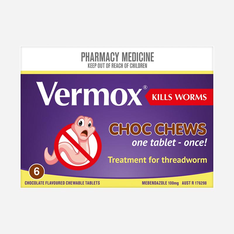 Vermox Choc Chews 6