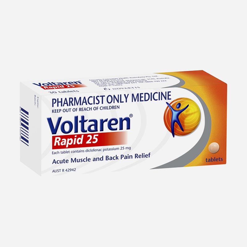 voltaren rapid 25mg 10 tablets