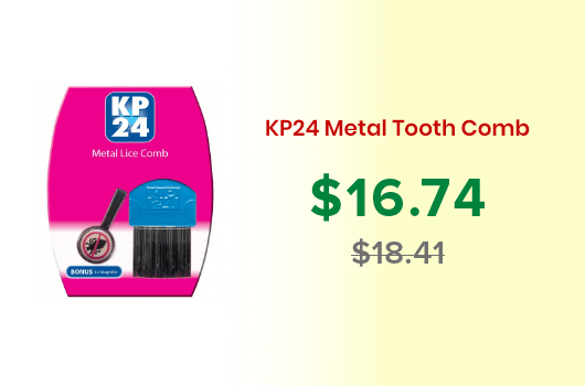 KP24 Metal Tooth Comb