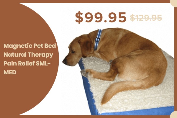 MAGNETIC PET BED NATURAL THERAPY PAIN RELIEF SML- MED