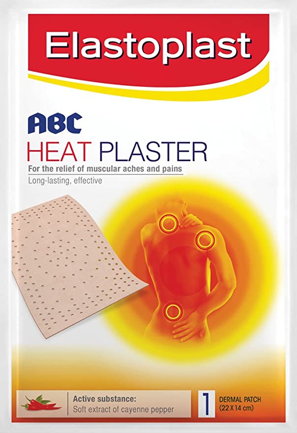 10 x Elastoplast ABC Heat Plaster 22cm x 14cm