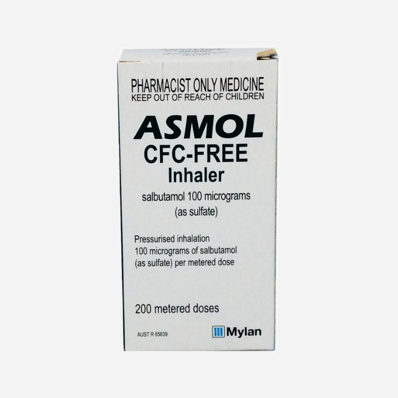 asmol cfc free inhaler 200 doses